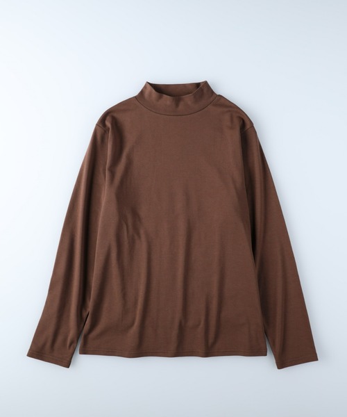 HONEYSUCKLE ROSE（ハニーサックルローズ）の「【HONEYSUCKLE ROSE】モックネックロンＴ（Tシャツ/カットソー・レディース・グリーン/ブルー/イエロー/ホワイト/ブラック/ブラウン・S/M/L）」の21枚目の写真