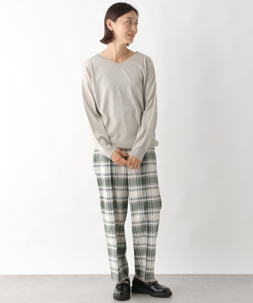 LEPSIM（レプシィム）の「12ゲージ洗えるドレーププルオーバー 294925（ニット/セーター・レディース・ネイビー/ピンク/ブルー/グリーン/グレイッシュベージュ・FREE）」の6枚目の写真