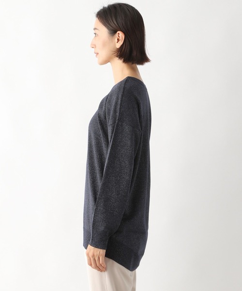 LEPSIM（レプシィム）の「12ゲージ洗えるドレーププルオーバー 294925（ニット/セーター・レディース・ネイビー/ピンク/ブルー/グリーン/グレイッシュベージュ・FREE）」の12枚目の写真