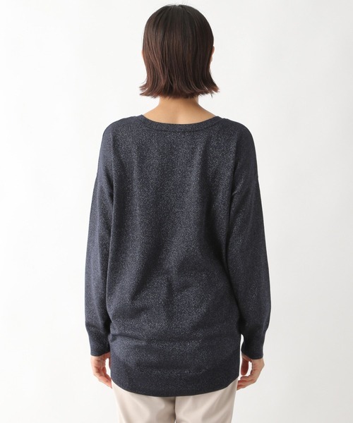 LEPSIM（レプシィム）の「12ゲージ洗えるドレーププルオーバー 294925（ニット/セーター・レディース・ネイビー/ピンク/ブルー/グリーン/グレイッシュベージュ・FREE）」の17枚目の写真