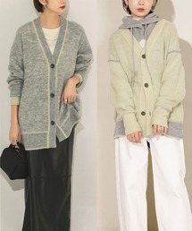 KBF | バイカラーリバーシブルニットカーディガン(カーディガン/ボレロ)