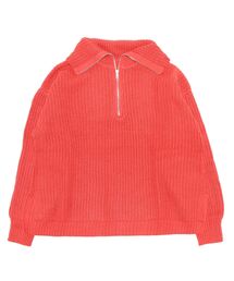 バルキーハーフジップニットプルオーバー