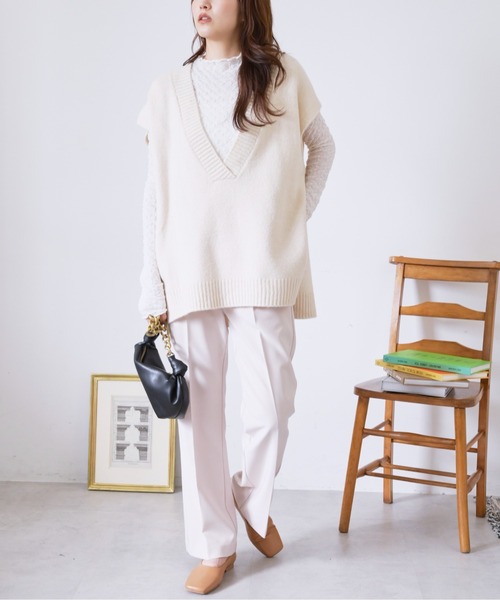 FREE'S MART（フリーズマート）の「◆ふくれシアーカットソー（Tシャツ/カットソー・レディース・ブラック/ホワイト/ブルー・FREE）」の18枚目の写真