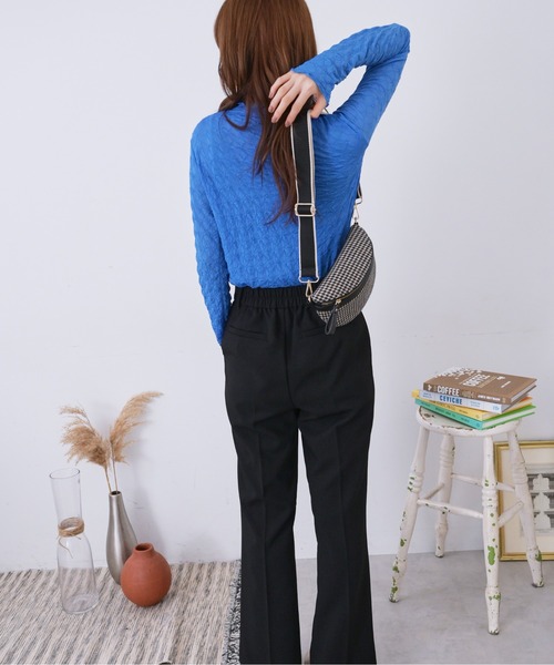 FREE'S MART（フリーズマート）の「◆ふくれシアーカットソー（Tシャツ/カットソー・レディース・ブラック/ホワイト/ブルー・FREE）」の14枚目の写真