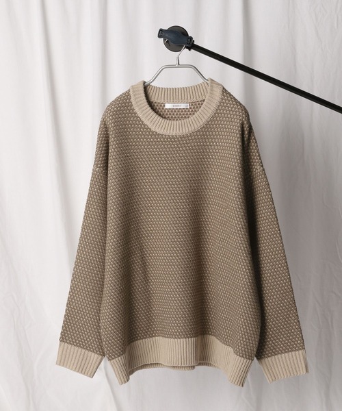 RAGEBLUE（レイジブルー）の「ジガラニットクルーネック（ニット/セーター・メンズ・ホワイト系その他/ブルー系その他/レッド系その他・MEDIUM/LARGE）」の4枚目の写真