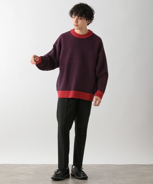 RAGEBLUE（レイジブルー）の「ジガラニットクルーネック（ニット/セーター・メンズ・ホワイト系その他/ブルー系その他/レッド系その他・MEDIUM/LARGE）」の11枚目の写真