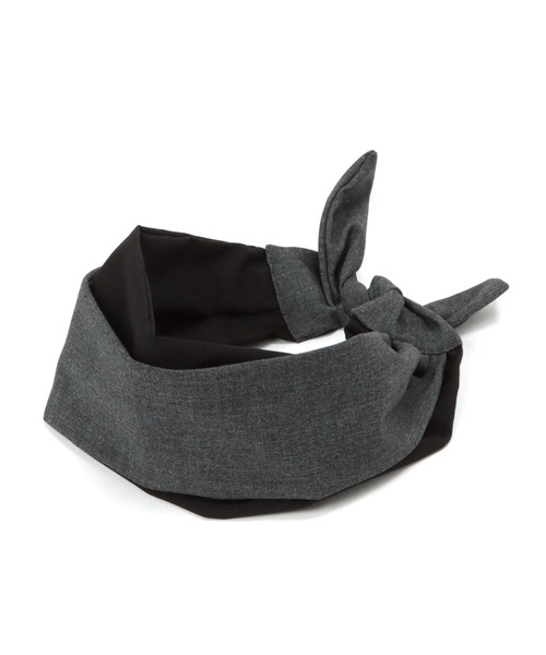 studio CLIP（スタディオクリップ）の「マルチWAY2カラーヘアバンド（ヘアバンド・レディース・ブラック/ネイビー/ブラウン・FREE）」の2枚目の写真