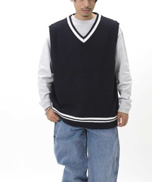 BACK NUMBER | 【BACK NUMBER】Ｖラインニットベスト(ベスト)