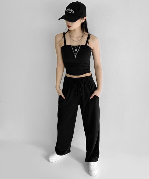 LVEU.(ラブユ.)の「Layered cardigan 3-piece set / レイヤードカーディガン3点セット(セットアップ・レディース・ブラック・FREE)」の10枚目の写真