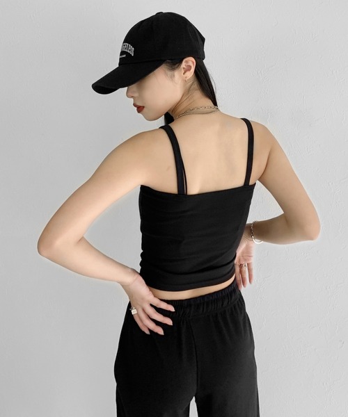 LVEU.(ラブユ.)の「Layered cardigan 3-piece set / レイヤードカーディガン3点セット(セットアップ・レディース・ブラック・FREE)」の13枚目の写真
