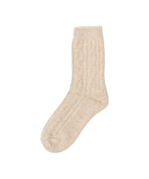 B:MING by BEAMS(ビーミングバイビームス)の「H FOOT WEAR / ケーブルソックス(ソックス/靴下・レディース・ライトグレー/オレンジ/イエロー/ブラウン系その他・ONE SIZE)」の3枚目の写真