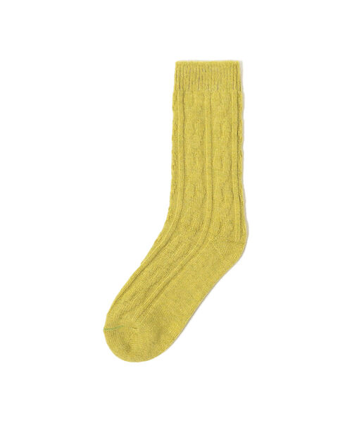 B:MING by BEAMS(ビーミングバイビームス)の「H FOOT WEAR / ケーブルソックス(ソックス/靴下・レディース・ライトグレー/オレンジ/イエロー/ブラウン系その他・ONE SIZE)」の4枚目の写真