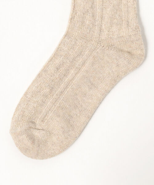 B:MING by BEAMS(ビーミングバイビームス)の「H FOOT WEAR / ケーブルソックス(ソックス/靴下・レディース・ライトグレー/オレンジ/イエロー/ブラウン系その他・ONE SIZE)」の6枚目の写真