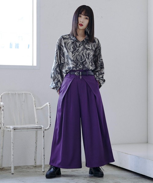 Ellno Loset(エルノロゼット)の「BLURレギュラーシャツ(シャツ/ブラウス・メンズ・ブラック系/グレー系・MEDIUM/LARGE)」の18枚目の写真