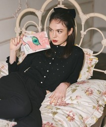 pearl knit cardigan/パールボタンカーディガン