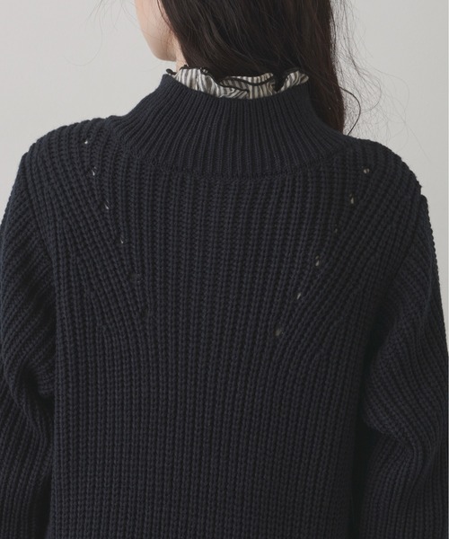 Libra Cue（リブラ キュー）の「ドッキングニットワンピース（ワンピース・レディース・ネイビー/アイボリー・FREE）」の18枚目の写真