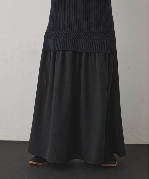 Libra Cue（リブラ キュー）の「ドッキングニットワンピース（ワンピース・レディース・ネイビー/アイボリー・FREE）」の21枚目の写真