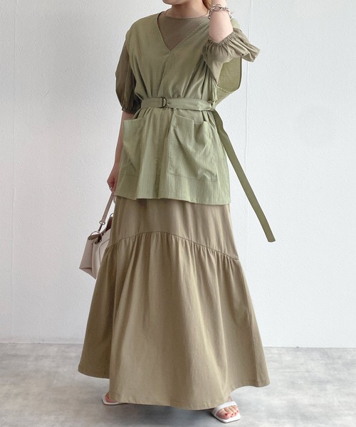 セール ブランド古着 コンビワンピース ワンピース W Closet ダブルクローゼット のファッション通販 Zozoused