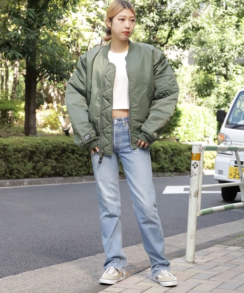 ROOPTOKYO（ループトウキョウ）の「VA MA-1 USAF JACKET ジャケット（MA-1・メンズ・オリーブ・L）」の2枚目の写真