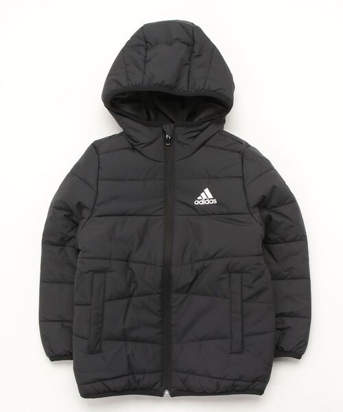 adidas(アディダス)の「アディダス adidas YKWINTERパデットジャケット(ダウンジャケット/コート・キッズ・レッド/ブラック・140cm/150cm/120cm/160cm/130cm)」の2枚目の写真