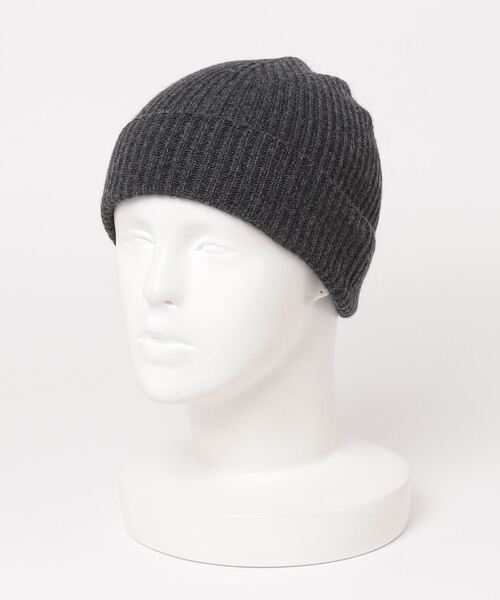Johnstons of Elgin（ジョンストンズオブエルガン）の「Johnstons / カシミヤニットキャップ（ニットキャップ/ビーニー・メンズ・チャコールグレー/ライトグレー/ブラック/ネイビー・FREE）」の9枚目の写真