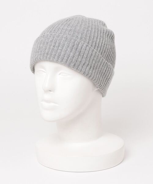 Johnstons of Elgin（ジョンストンズオブエルガン）の「Johnstons / カシミヤニットキャップ（ニットキャップ/ビーニー・メンズ・チャコールグレー/ライトグレー/ブラック/ネイビー・FREE）」の7枚目の写真