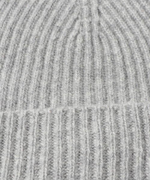 Johnstons of Elgin（ジョンストンズオブエルガン）の「Johnstons / カシミヤニットキャップ（ニットキャップ/ビーニー・メンズ・チャコールグレー/ライトグレー/ブラック/ネイビー・FREE）」の5枚目の写真