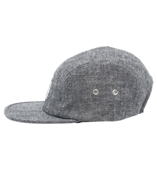 Denime（ドゥニーム）の「OVER DYE DENIM JET CAP/オーバーダイデニムジェットキャップ（キャップ・メンズ・インディゴブルー/ストライプ・FREE）」の4枚目の写真