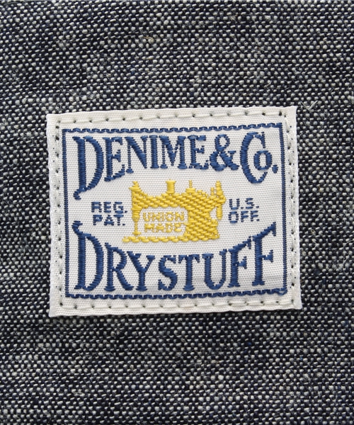 Denime（ドゥニーム）の「OVER DYE DENIM JET CAP/オーバーダイデニムジェットキャップ（キャップ・メンズ・インディゴブルー/ストライプ・FREE）」の8枚目の写真