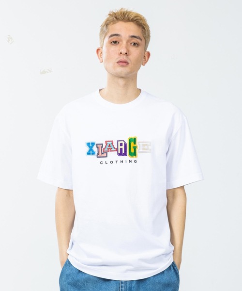XLARGE（エクストララージ）の「MULTI COLOR COLLEGE LOGO S/S TEE（Tシャツ/カットソー・メンズ・ホワイト/ブラック/ネイビー・S/M/L/XL）」の6枚目の写真