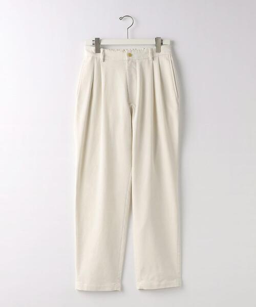 green label relaxing(グリーンレーベルリラクシング)の「TRカルゼ 2プリーツ テーパード パンツ -ストレッチ-(その他パンツ・メンズ・ネイビー/オフホワイト・S/M/L)」の21枚目の写真
