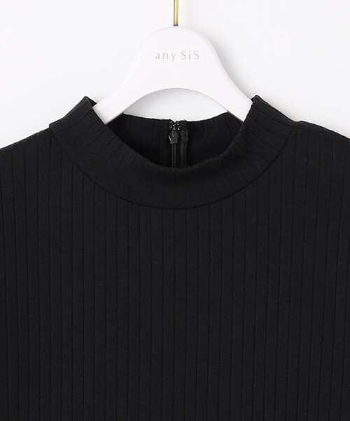 ANY SIS(エニィスィス)の「【洗える】チェックジャガードコンビ ワンピース(ワンピース・レディース・ライラック系3/ブラック系3・2/3/1)」の7枚目の写真