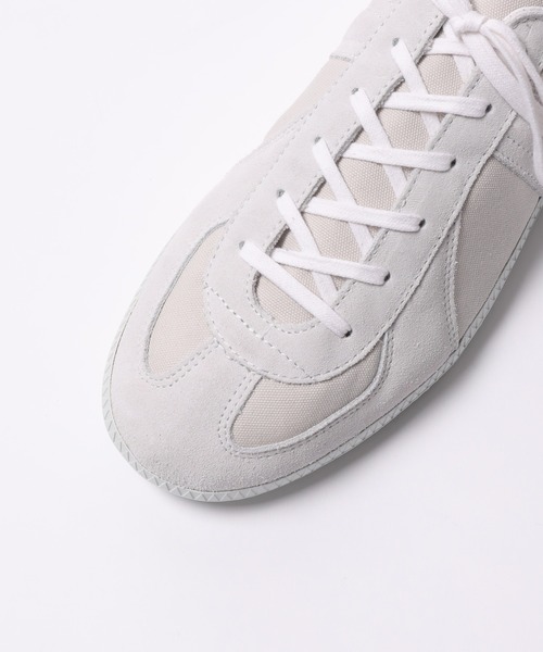 REPRODUCTION OF FOUND(リプロダクションオブファウンド)の「【別注】《REPRODUCTION OF FOUND / リプロダクション オブ ファウンド》GERMAN TRAINER WHITE STONE/WHITE SOLE(スニーカー・メンズ・ホワイト・41/42/43)」の4枚目の写真