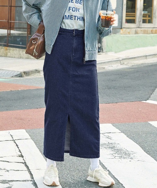 Dickies(ディッキーズ)の「Dickies/ディッキーズ ストレッチツイルサスペンダー付きロングスカート(スカート・レディース・ブラック/ネイビー/ベージュ/ストライプ/ベージュ系/パープル/グリーン・M/L)」の10枚目の写真