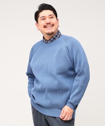 ふわかる クルーネック ニット B&T CLUB 大きいサイズ セーター トップス ビックサイズ