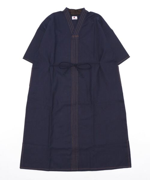 カヤ（カヤ）の「【カヤ】KUROKI×KAYA 蜂巣織り 井原デニムワンピース