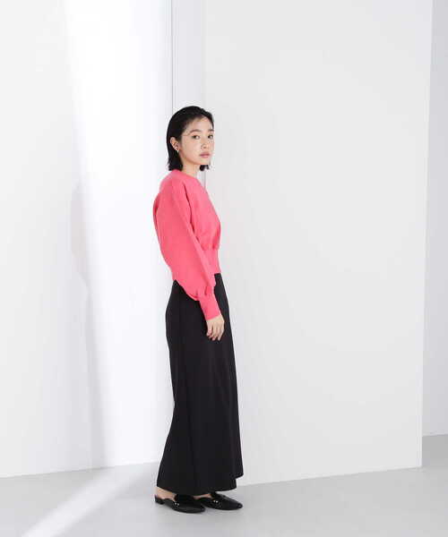 NATURAL BEAUTY BASIC（ナチュラルビューティーベーシック）の「クロップド丈裏毛プルオーバー（スウェット・レディース・ピンク/ラベンダー/オフホワイト・FREE）」の14枚目の写真