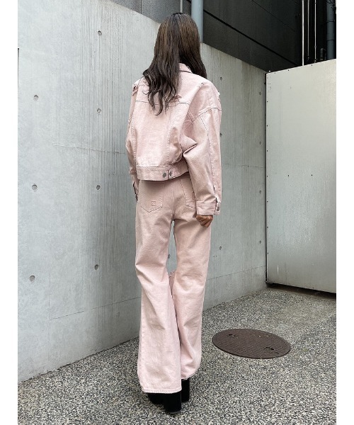 ENVYM（アンビー）の「ダメージCOLORPT（その他パンツ・レディース・ピンク/ホワイト/ブラック・SMALL/MEDIUM）」の7枚目の写真