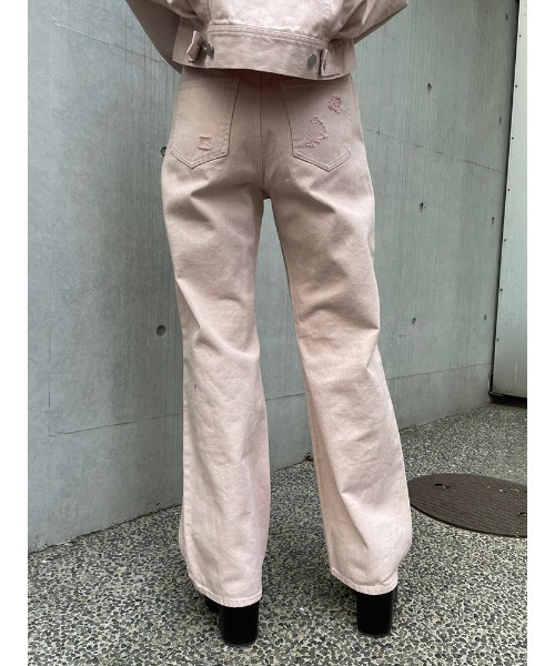 ENVYM（アンビー）の「ダメージCOLORPT（その他パンツ・レディース・ピンク/ホワイト/ブラック・SMALL/MEDIUM）」の9枚目の写真