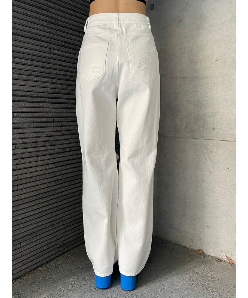 ENVYM（アンビー）の「ダメージCOLORPT（その他パンツ・レディース・ピンク/ホワイト/ブラック・SMALL/MEDIUM）」の12枚目の写真