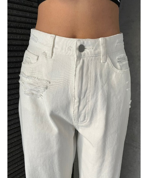 ENVYM（アンビー）の「ダメージCOLORPT（その他パンツ・レディース・ピンク/ホワイト/ブラック・SMALL/MEDIUM）」の13枚目の写真