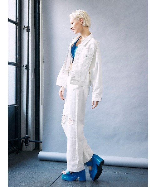 ENVYM（アンビー）の「ダメージCOLORPT（その他パンツ・レディース・ピンク/ホワイト/ブラック・SMALL/MEDIUM）」の19枚目の写真