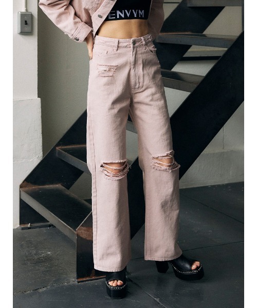 ENVYM（アンビー）の「ダメージCOLORPT（その他パンツ・レディース・ピンク/ホワイト/ブラック・SMALL/MEDIUM）」の20枚目の写真