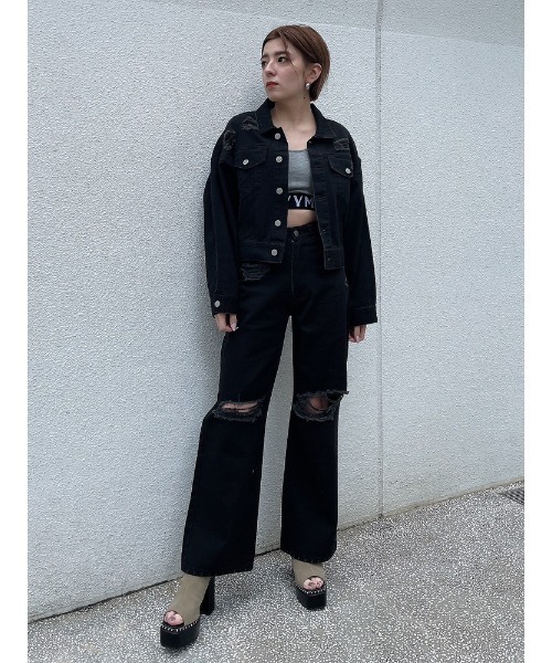 ENVYM（アンビー）の「ダメージCOLORPT（その他パンツ・レディース・ピンク/ホワイト/ブラック・SMALL/MEDIUM）」の22枚目の写真