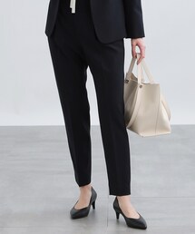 INDIVI | 【SET UP可能/ウエストゴム/定番！】合繊タックテーパードパンツ(その他パンツ)