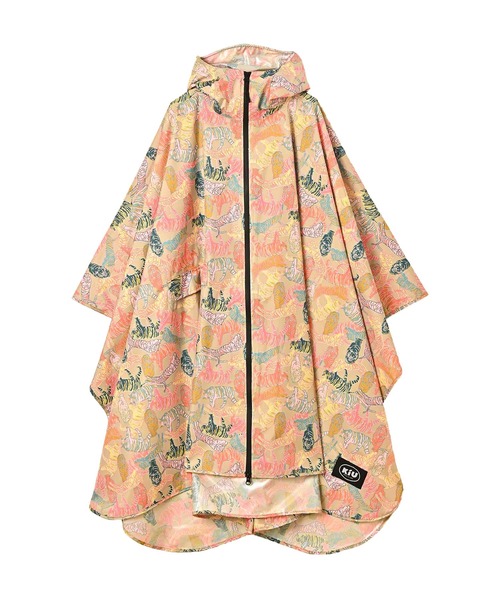 KiU（キウ）の「キウ レインポンチョ - デイリー（レインコート/ポンチョ・レディース・ブラック/ベージュ/カーキ/ホワイト系その他/ブラック系その他/パープル系その他/ホワイト系その他2/ブラック系その他2/ベージュ系その他/ブルー系その他2/ブラック系その他3/タイガーカモ/ブルー系その他/グリーン系その他/グリーン系その他2/ホワイト系その他3・FREE）」の16枚目の写真