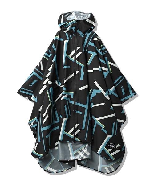 KiU（キウ）の「キウ レインポンチョ - デイリー（レインコート/ポンチョ・レディース・ブラック/ベージュ/カーキ/ホワイト系その他/ブラック系その他/パープル系その他/ホワイト系その他2/ブラック系その他2/ベージュ系その他/ブルー系その他2/ブラック系その他3/タイガーカモ/ブルー系その他/グリーン系その他/グリーン系その他2/ホワイト系その他3・FREE）」の21枚目の写真