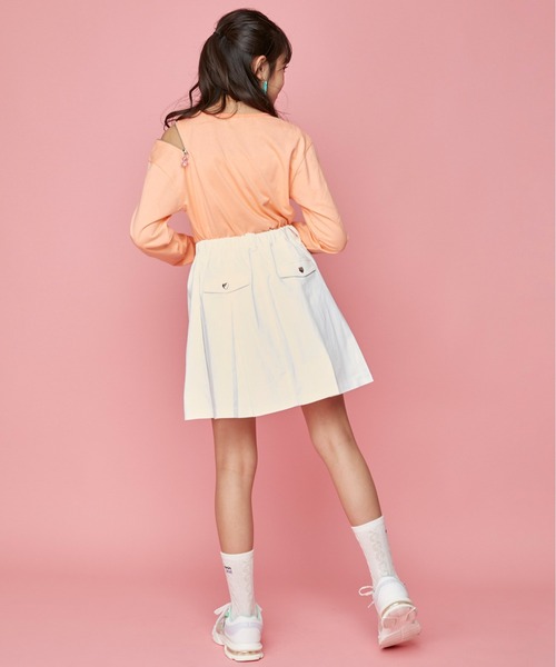 JENNI love(ジェニィラブ)の「ボックスプリーツスカパン(その他パンツ・キッズ・ベージュ/オフホワイト/ブラック・130cm/140cm/150cm/160cm)」の6枚目の写真