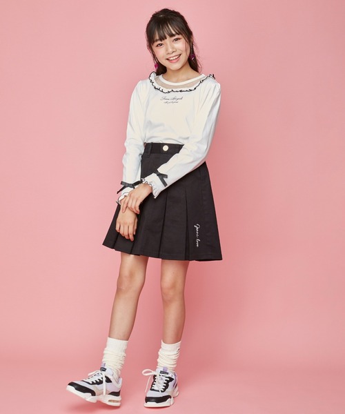 JENNI love(ジェニィラブ)の「ボックスプリーツスカパン(その他パンツ・キッズ・ベージュ/オフホワイト/ブラック・130cm/140cm/150cm/160cm)」の8枚目の写真