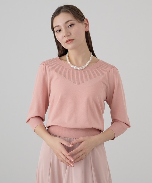 ANAYI（アナイ）の「ビスエリーテアイレット プルオーバー（ニット